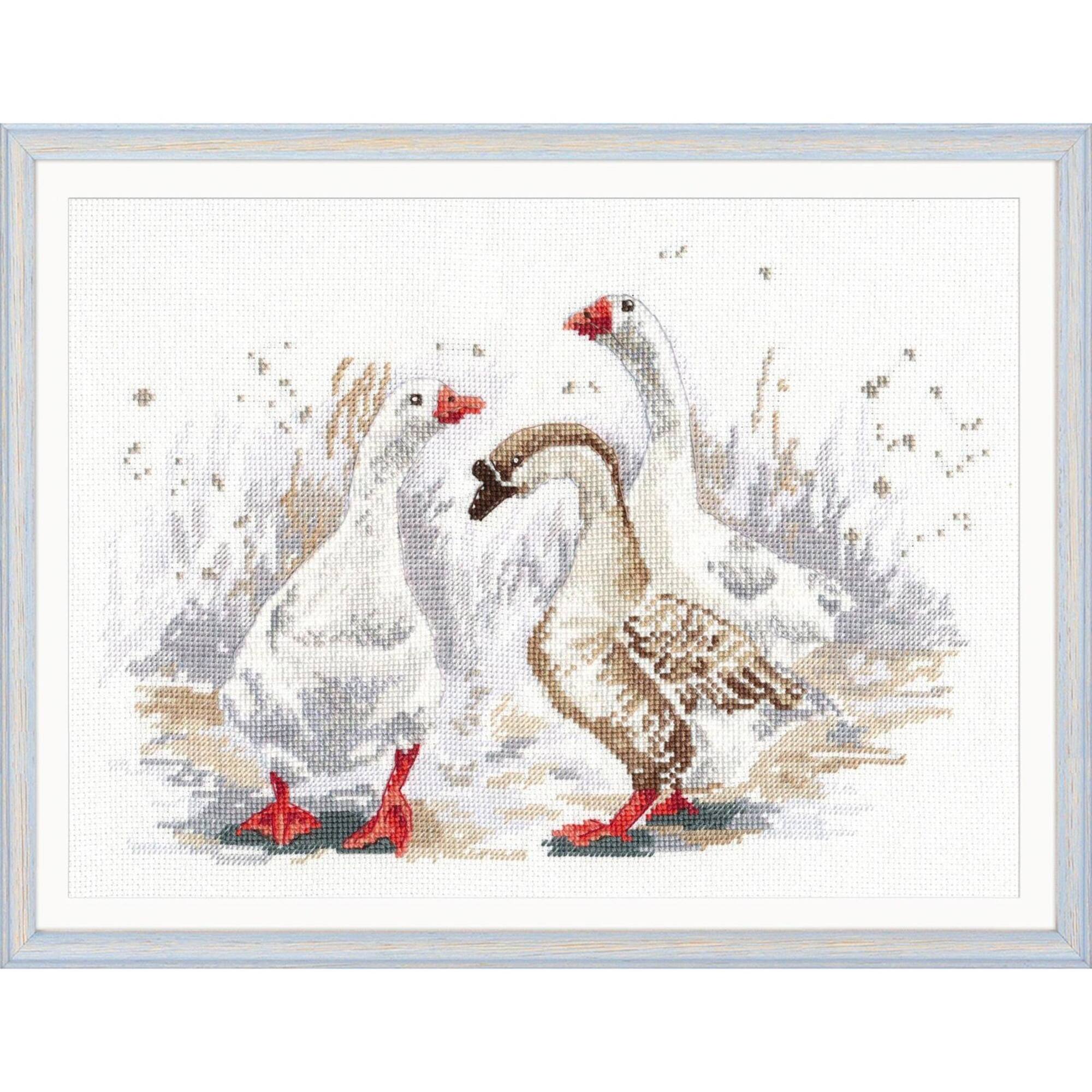 Oven Three Merry Goose Cross Stitch Kit